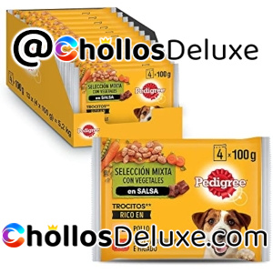 52 Bolsitas Pedigree Comida Húmeda Perros 100g