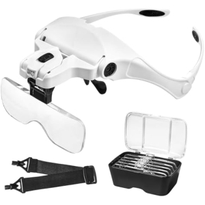 Gafas Lupa LED con 5 Lentes