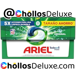 Ariel Pods Todo en 1 Cápsulas Lavadora 43 Lavados