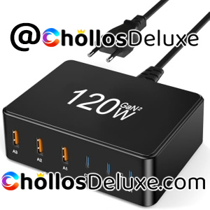 Cargador 120W Gan2 6 Puertos