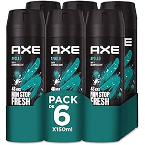 6x Axe Apollo Desodorantes 150ml