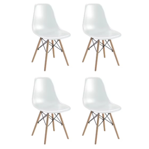Pack de 4 Sillas Estilo Nórdico