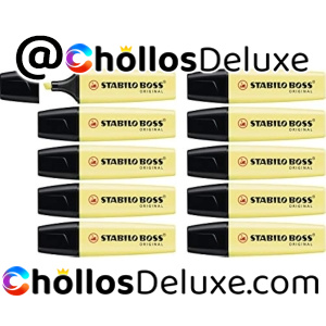 10x Marcadores Stabilo Boss Amarillo Cremoso