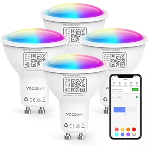 Pack de 4 Bombillas Inteligentes WiFi GU10 Alexa/Google