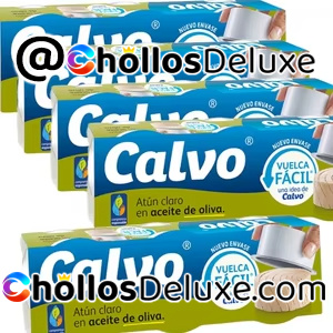 Pack de 5 Calvo Atún Claro en Aceite de Oliva (3 Latas)