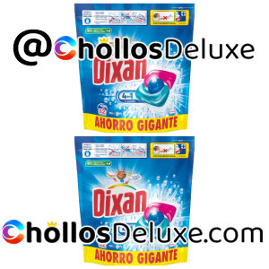 2x Dixan Total 4+1 Cápsulas Lavadora 52 Lavados
