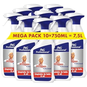 10x Mr. Proper Professional Limpiador de Baño 750ml