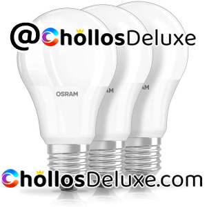 Paquete de 3 Bombillas LED E27 60W Osram