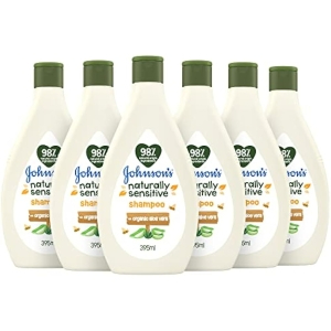 6x Champú Johnson's Naturally Sensitive 395ml
