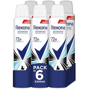 6x Rexona Advance Protection Invisible Aqua Desodorantes Mujer 200ml