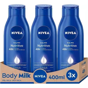 3x Nivea Body Milk Loción Corporal 400ml