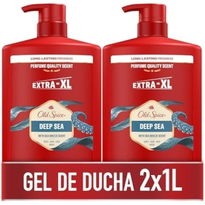 Pack de 2 Old Spice Deep Sea Gel Y Champú Hombres 3 En 1 1L