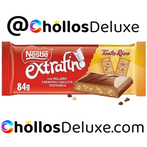 3x Nestlé Extrafino Tableta Chocolate con Leche y Galleta Tosta Rica