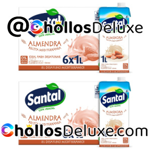 12x Bebida Vegetal Almendras Santal 1L