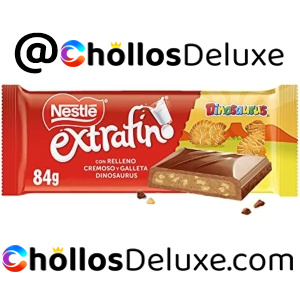 3x Nestlé Extrafino Tableta Chocolate con Leche y Galleta Dinosaurus