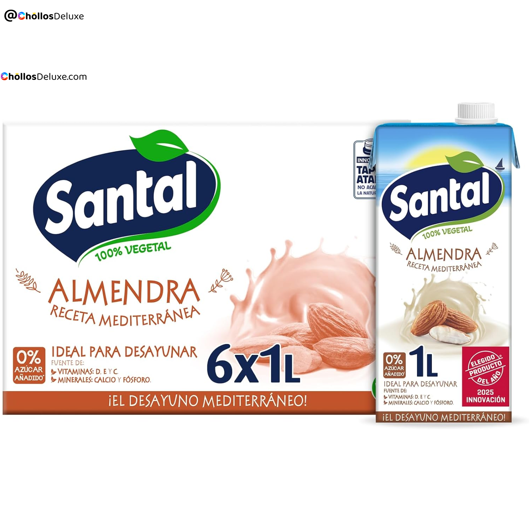 6x Santal Bebida de Almendra 1L