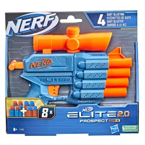 Nerf Elite 2.0 Prospect QS-4 Lanzador +8 Dardos