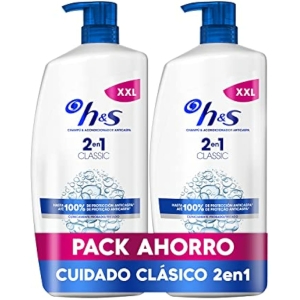 Pack de 2 H&S Classic Champú Anticaspa 1 Litro