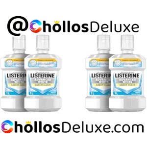Pack de 4 Listerine Advanced White Enjuague 1L