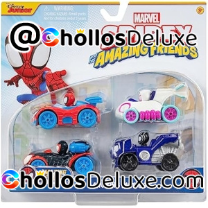 Pack de 4 Vehículos Spidey Amazing Metals
