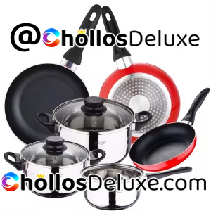 Batería de Cocina 5 Piezas +3 Sartenes San Ignacio