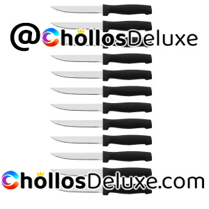 Set de 12 Cuchillos de Carne 11cm Acero Inoxidable