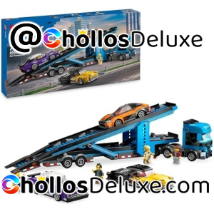 Lego City Camión de Transporte con Deportivos y Remolque