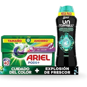 Pack 40 Cápsulas Ariel Pods+ Lenor Unstoppables 570g