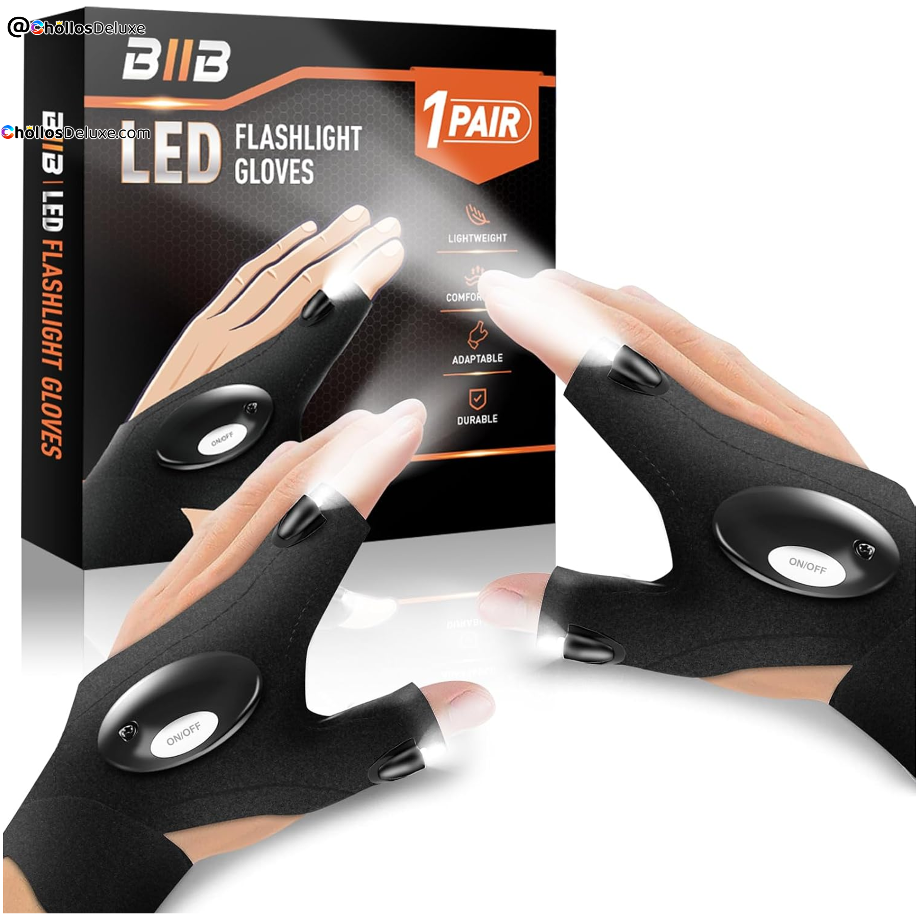 Guantes LED Manos Libres para Bricolaje