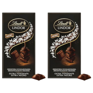 2x Lindt Chocolate LINDOR SINGLES Chocolate Negro o blanco