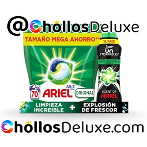 Pack Ariel Pods 70 Lavados +Lenor Unstoppables 510g
