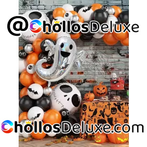 Corona de 94 Globos Halloween