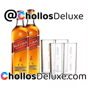 Pack de 2 Johnnie Walker Red Label +4 Vasos