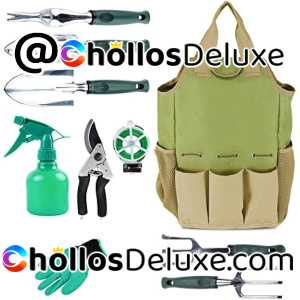 Bolsa con 10 Herramientas de Jardín