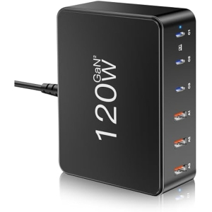 Cargador 120W Gan2 6 Puertos