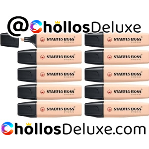 10x Stabilo Boss Original Marcadores Beige