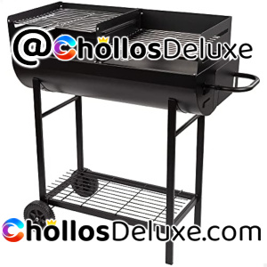 Barbacoa de Carbón con Doble Parrilla