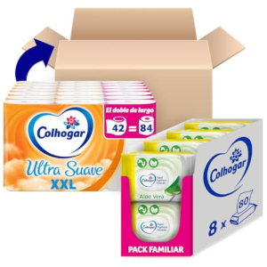 Colhogar Ultra Suave 42 Rollos XXL +640 Toallitas