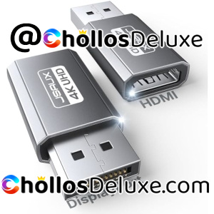 Pack de 2 Adaptadores DisplayPort a HDMI 4K