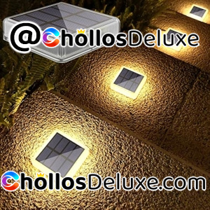 4x Luces Solares Suelo Exterior