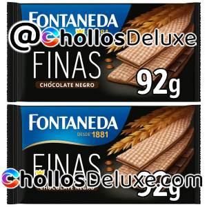 2x Fontaneda Barquillos Rellenos de Chocolate Negro