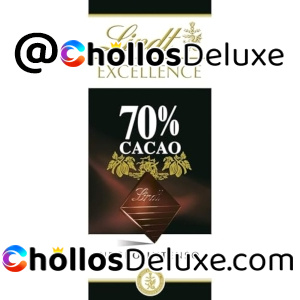 3x Lindt Excellence Chocolate Negro 70% Cacao