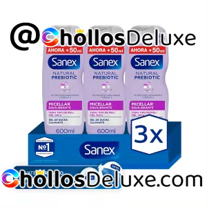 Pack de 3 Sanex BiomeProtect Micellar Gel de Ducha 600ml