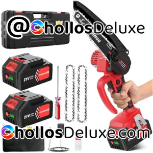 Mini Motosierra Bateria +2 Baterías 4000mAh +Extras
