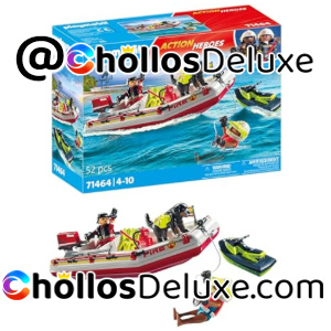 Playmobil Bote Bomberos Moto Acuática