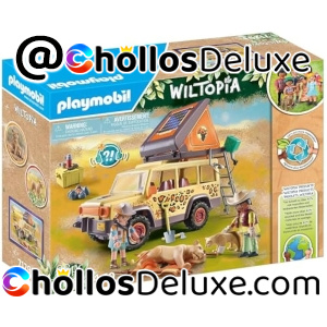 Playmobil Wiltopia Vehículo Todoterreno con Leones