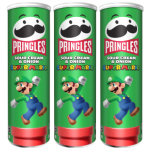 3x Pringles Sour Cream & Onion 185g