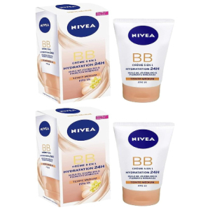 Pack de 2 Nivea BB Cream 5 en 1 Tono Medio 50ml