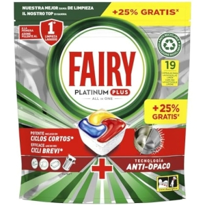 2x Fairy Platinum Plus 19 Cápsulas Lavavajillas Limón