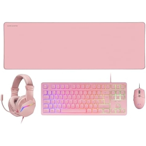 Pack Mars Gaming RGB Teclado +Ratón +Auriculares + Alfombrilla XXL